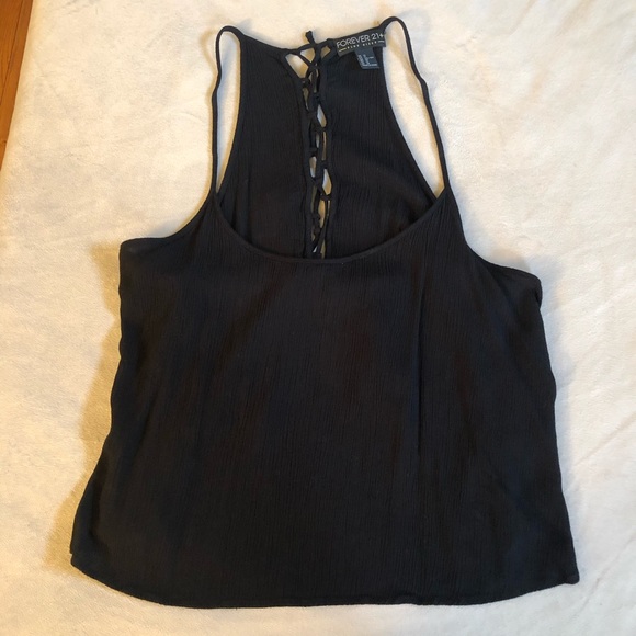 Forever 21 Tops - 🖤 F21 Laced Crop Top 🖤
